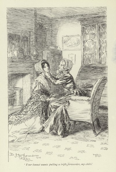 Illusztráció a Janets Repentance-hez, George Eliottól alkotó: Hugh Thomson