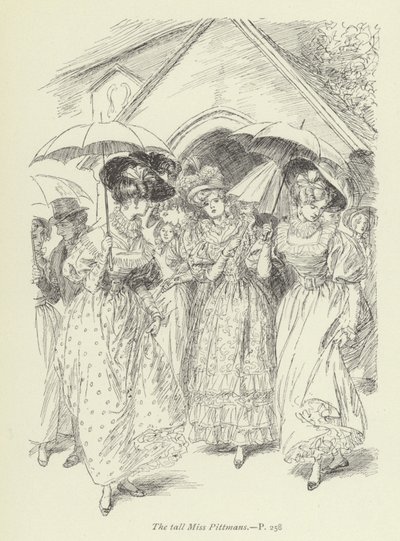 Illusztráció a Janets Repentance-hez, George Eliottól alkotó: Hugh Thomson