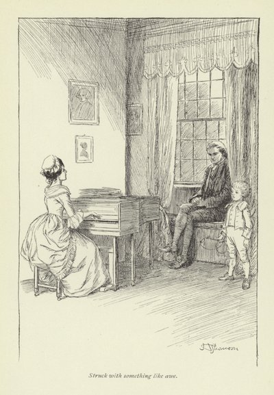 Illusztráció: Mr Gilfils Love Story, George Eliot alkotó: Hugh Thomson