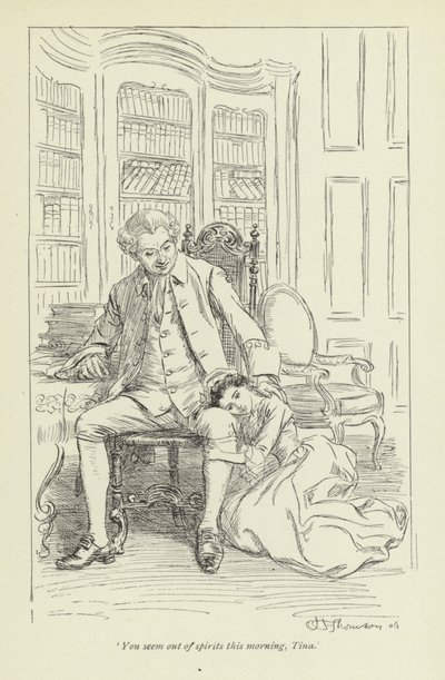 Illusztráció: Mr Gilfils Love Story, George Eliot alkotó: Hugh Thomson