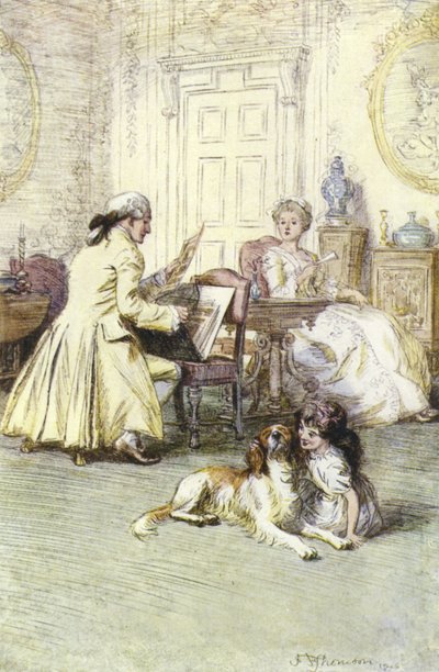 Illusztráció: Mr Gilfils Love Story, George Eliot alkotó: Hugh Thomson