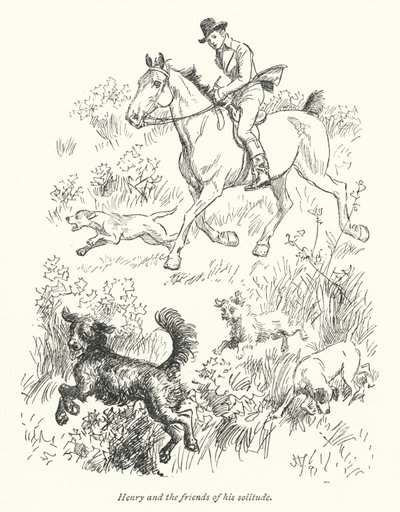 Illusztráció a Northanger Abbey-hez, Jane Austen (litho) alkotó: Hugh Thomson