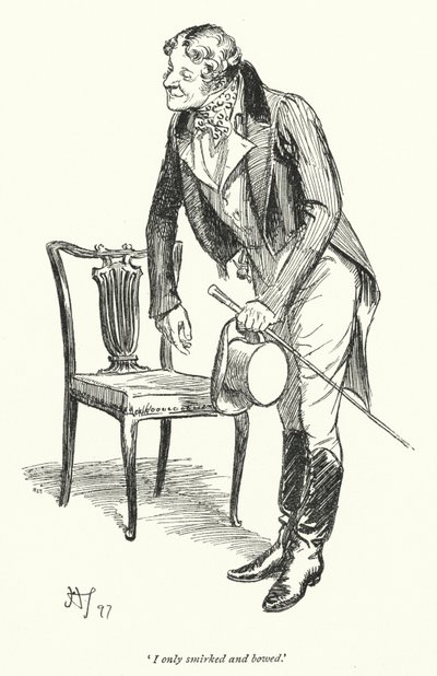 Illusztráció a meggyőzéshez, Jane Austen (litho) alkotó: Hugh Thomson