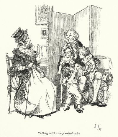 Illusztráció a meggyőzéshez, Jane Austen (litho) alkotó: Hugh Thomson