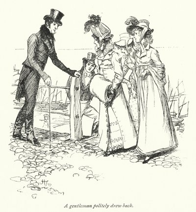 Illusztráció a meggyőzéshez, Jane Austen (litho) alkotó: Hugh Thomson