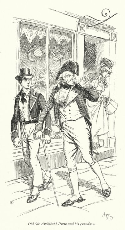 Illusztráció a meggyőzéshez, Jane Austen (litho) alkotó: Hugh Thomson