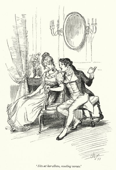 Illusztráció a meggyőzéshez, Jane Austen (litho) alkotó: Hugh Thomson