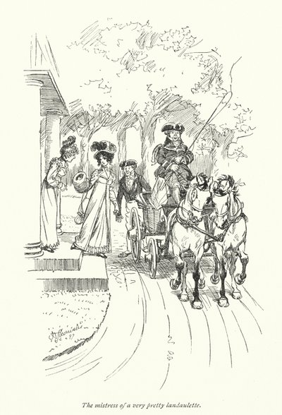 Illusztráció a meggyőzéshez, Jane Austen (litho) alkotó: Hugh Thomson