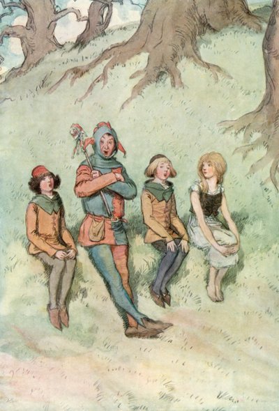 Illusztráció Shakespeare Ahogy tetszik alkotó: Hugh Thomson