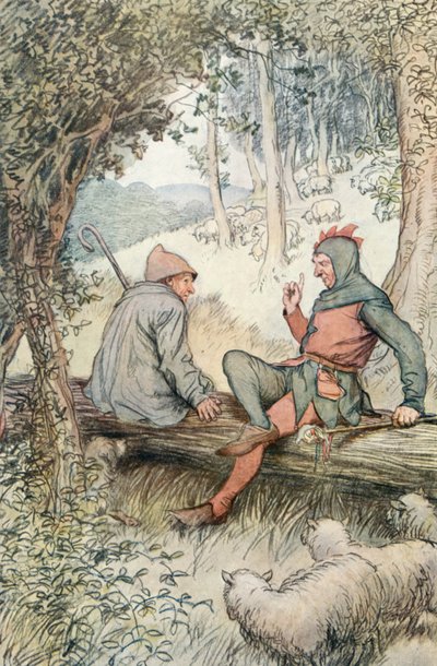 Illusztráció Shakespeareshez, ahogy tetszik alkotó: Hugh Thomson