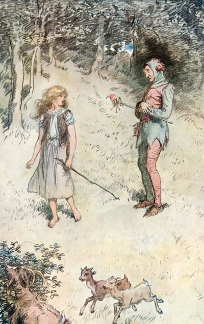 Illusztráció Shakespeareshez, ahogy tetszik alkotó: Hugh Thomson
