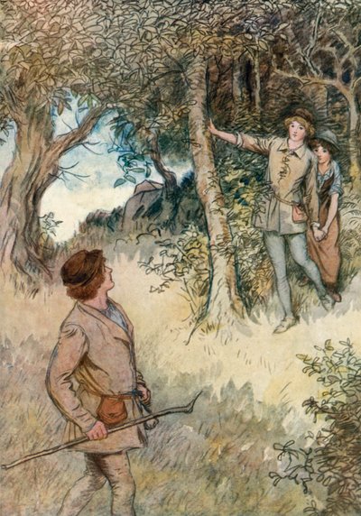 Illusztráció Shakespeareshez, ahogy tetszik alkotó: Hugh Thomson