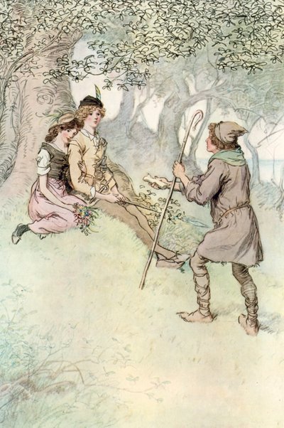 Illusztráció Shakespeareshez, ahogy tetszik alkotó: Hugh Thomson