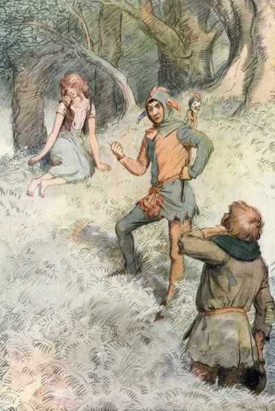 Illusztráció Shakespeareshez, ahogy tetszik alkotó: Hugh Thomson