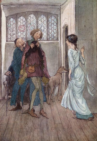 Illusztráció a Windsori víg feleségekhez alkotó: Hugh Thomson