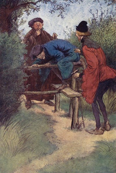 Illusztráció a Windsori víg feleségekhez alkotó: Hugh Thomson