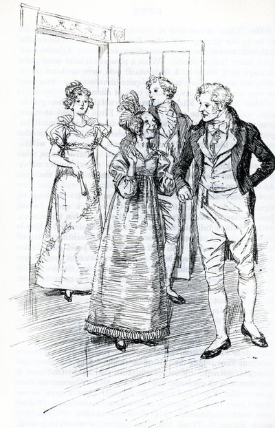 "The Ball at the Crown Inn" (illusztráció) alkotó: Hugh Thomson