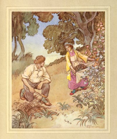 A szigeten, J. M. Barrie „The Admirable Crichton” című művéből alkotó: Hugh Thomson