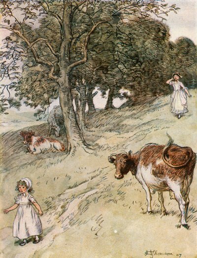 "A mező hossza, amennyit el akarsz menni" (színes litó) alkotó: Hugh Thomson