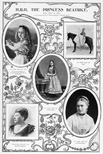 Beatrice hercegnő, Viktória királynő legfiatalabb gyermeke, 1901. alkotó: Hughes and Mullins