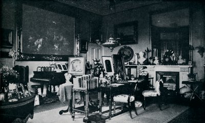 A Queens Private Sitting Room Osborne-ban, 1899, 1901 alkotó: Hughes and Mullins