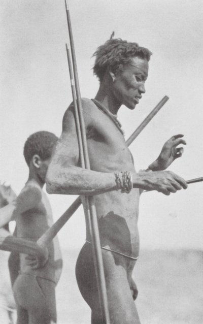 Nuer férfi (fekete-fehér fotó) alkotó: Hugo Adolf Bernatzik