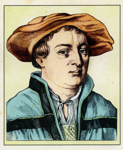 Hans Holbein le Jeune - Hans HOLBEIN il Giovane (1497 o 1498-1543) 1854 (metszet) alkotó: Hugo Bürkner