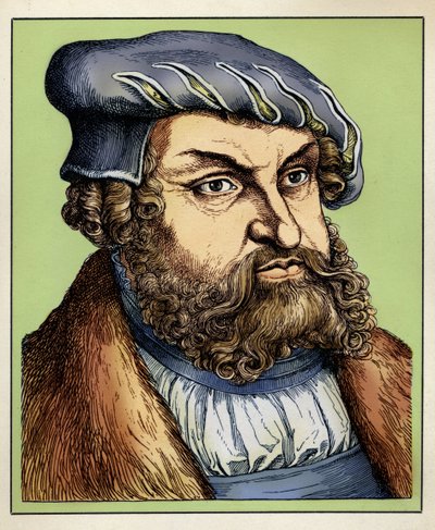 Jean Ier de Saxe - GIOVANNI DI SASSONIA (1468-1532) alkotó: Hugo Bürkner