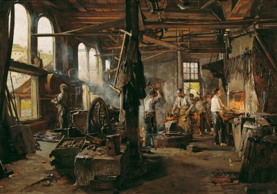 Kalapácsos malom belseje alkotó: Hugo Charlemont