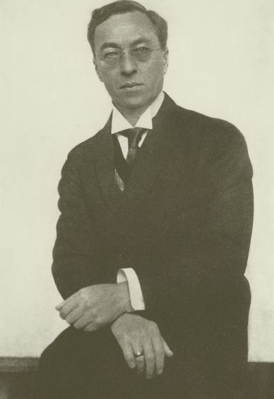 Wassily Kandinsky portréja (f/w fotó) alkotó: Hugo Erfurth