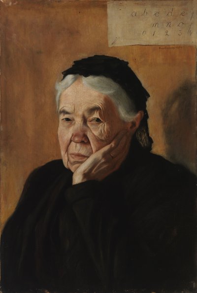 Nénike; a művész nagynénje alkotó: Hugo Simberg