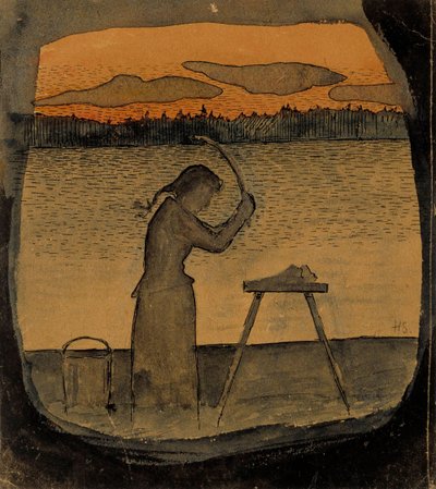 Mosás alkotó: Hugo Simberg