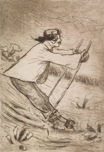 Síelő Gallen-Kallela alkotó: Hugo Simberg