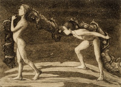 Füzérhordozók alkotó: Hugo Simberg