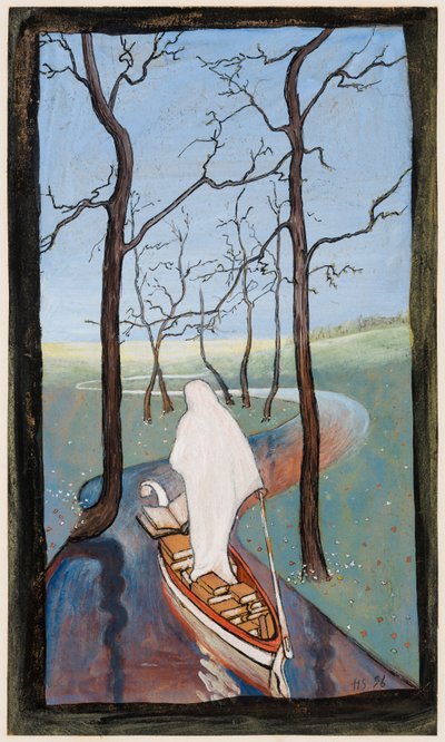 Az élet folyóján; Az élet áramlata alkotó: Hugo Simberg