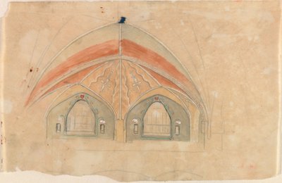 Keresztespók, vázlat a tamperei székesegyházhoz alkotó: Hugo Simberg