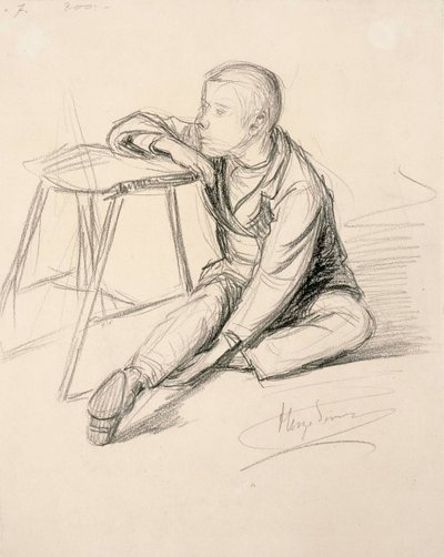 Ülő fiú alkotó: Hugo Simberg