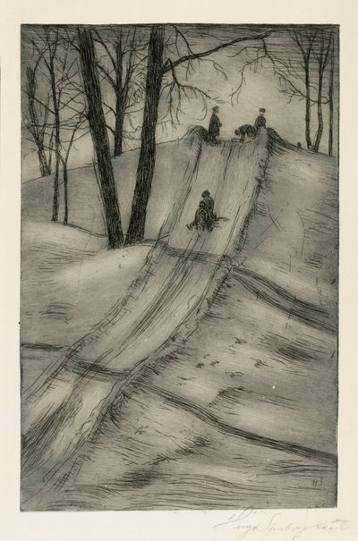Szánkócsúszda alkotó: Hugo Simberg