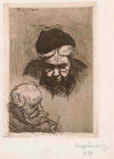 A művész nagynénje és apja alkotó: Hugo Simberg