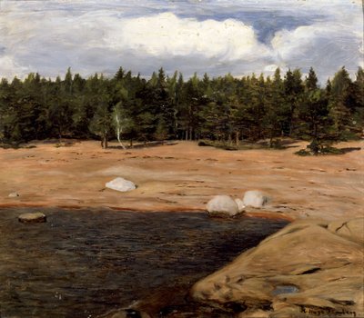 A tengerpart, Niemenlautta alkotó: Hugo Simberg