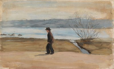 A sebesült angyal, tájtanulmány alkotó: Hugo Simberg