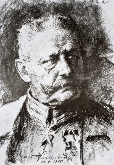 Paul von Hindenburg tábornok alkotó: Hugo Vogel