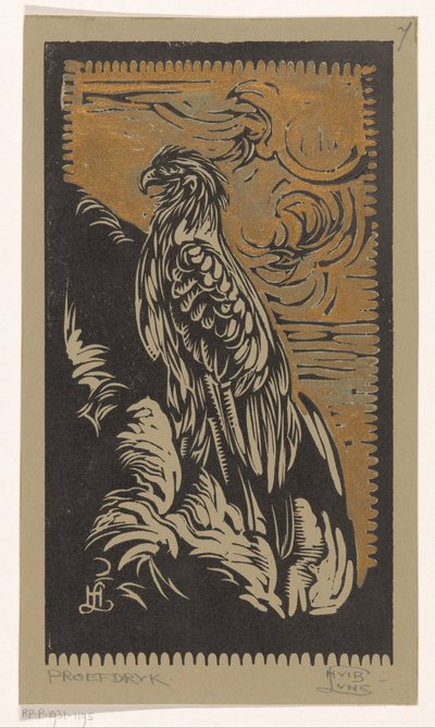 Sas alkotó: Huib Luns (signed by artist)