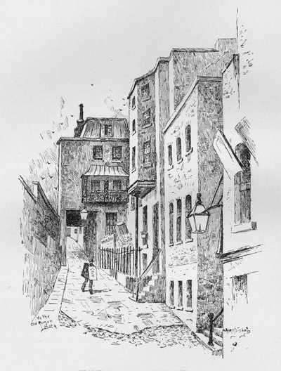 A római fürdő bejárata, 1890 alkotó: Hume Nisbet