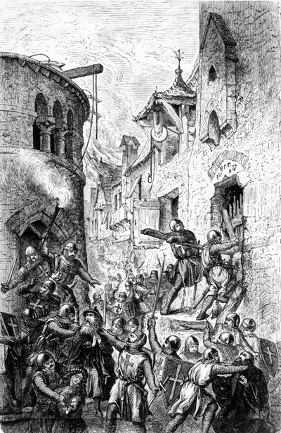 Antiszemitizmus és zsidóüldözés a keresztesek által, 1881 alkotó: Hungarian School