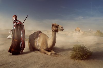 Az arab sivatag utazója alkotó: Hussain Buhligaha