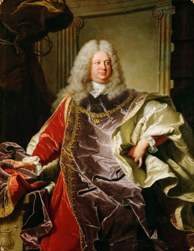 Barokk: Philippe Louis, Sinzendorf Neubourg grófjának portréja - Rigaud, Hyacinthe Francois Honore (1659-1743) gróf Philippe Ludwig Wenzel von Sinzendorf (1671-1742) portréja alkotó: Hyacinthe Francois Rigaud
