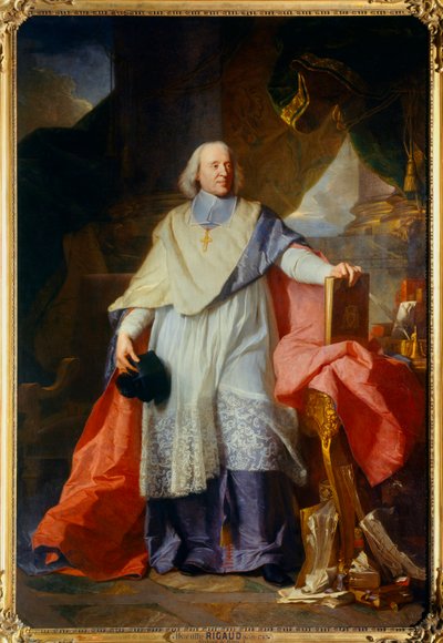 Jacques-Benigne (Jacques Benigne) Bossuet (1627-1704), meaux-i püspök egészalakos portréja Hyacinthe Rigaud festészete (1659-1743) 1702 V. 2,40 x 1,65 m alkotó: Hyacinthe Francois Rigaud
