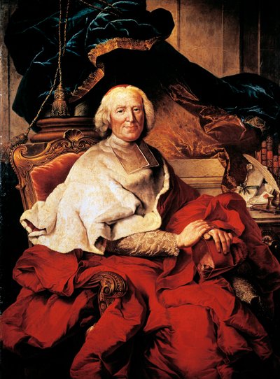 Andre-Hercule de Fleury portréja (Lodeve alkotó: Hyacinthe Francois Rigaud