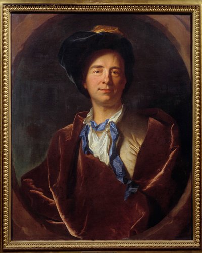 Bernard Le Bouyer (Le Bovier) de Fontenelle (1657-1757) francia író portréja Hyacinthe Rigaud festménye (1659-1743) 1713 V. 0,79x0,63 m Montpellier, Fabre Múzeum - Bernard Le Bouyer (Le Bovier) de Fontenelle (1657-1757) francia író portréja. alkotó: Hyacinthe Francois Rigaud